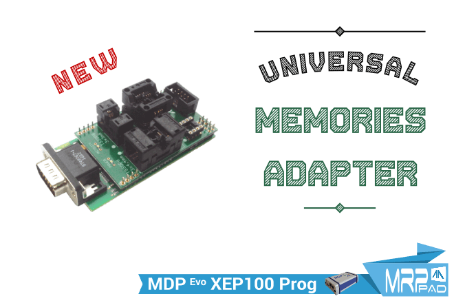 MRPPad XEP100Prog universal memories adapter new module